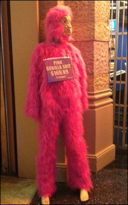 Pink Gorilla Suit!