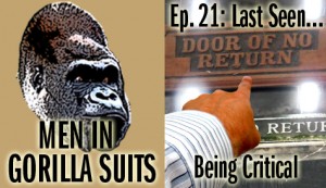 Image: Finger pointing. Men in Gorilla Suits Episode 21: Last Seen...Being Critical