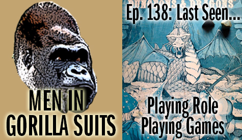 70s era Dungeons and Dragons rulebook - Men in Gorilla Suits Ep. 138: Last Seen…Playing Role Playing Games