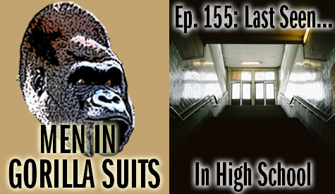 Dark stairs in a high school - Men in Gorilla Suits Ep. 155: Last Seen…In High School
