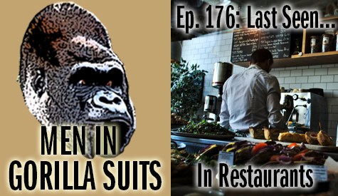 Man behind the counter in a restaurant - Men in Gorilla Suits Ep. 176: Last Seen…In Restaurants